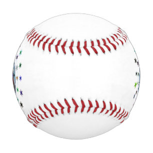 Stars White Baseball