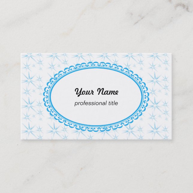 stars, white business card (Front)