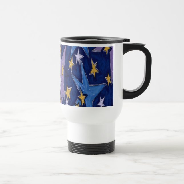 stars white travel mug (Right)