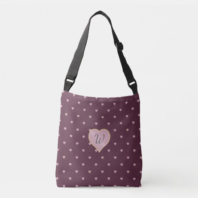 Stars Within Hearts on Port All-Over-Print Bag (Front)