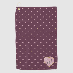 Stars Within Hearts on Port Golf Towel