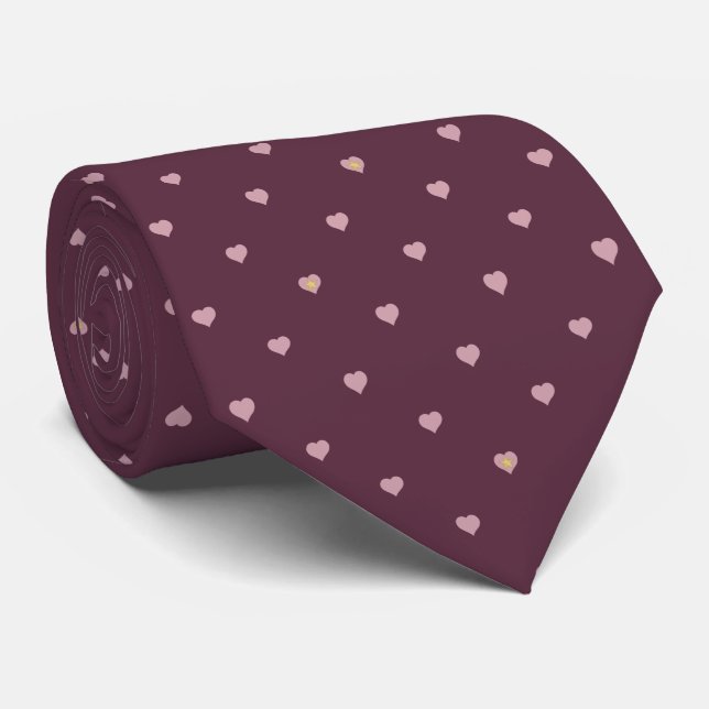 Stars Within Hearts on Port Tie (Rolled)