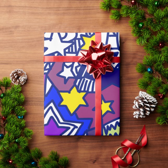 stars wrapping paper (Holiday Gift)