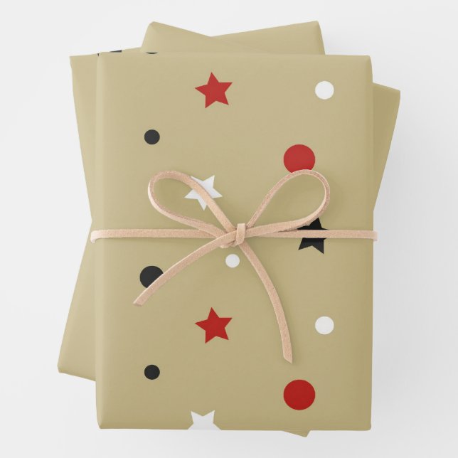 Stars Wrapping Paper Sheet (In situ)