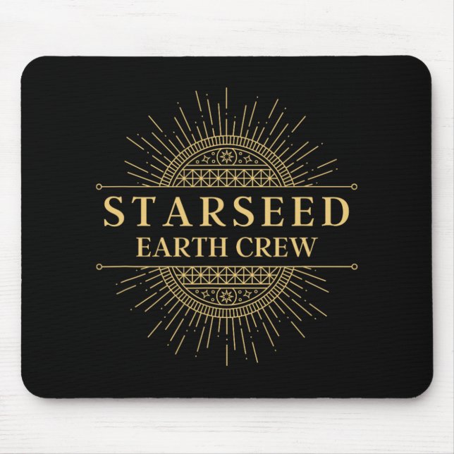 Starseed Earth Crew New Age Lightworker  Mouse Mat (Front)