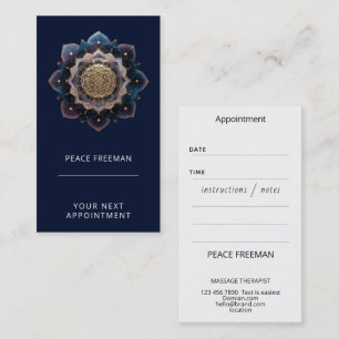 Starseed Geometry   Mandala Design Business Card