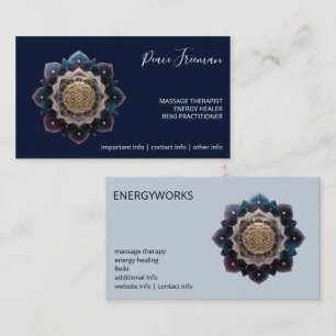 Starseed Geometry   Mandala Design Business Card