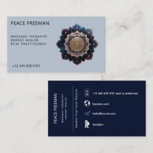 Starseed Geometry   Mandala Design Business Card