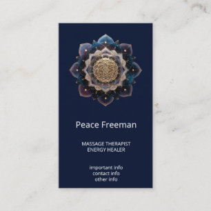 Starseed Geometry   Mandala Design Business Card