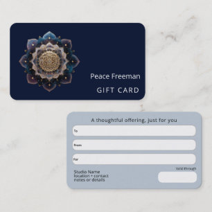 Starseed Geometry Mandala Design Business Card