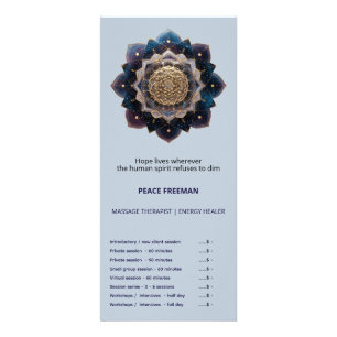 Starseed Geometry   Mandala Design Rack Card