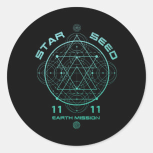 Starseed Sacred Geometry Classic Round Sticker