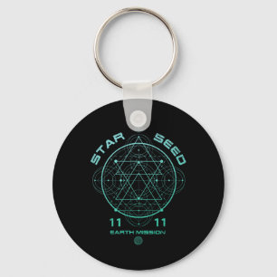 Starseed Sacred Geometry Key Ring