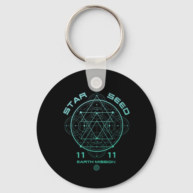 Starseed Sacred Geometry  Key Ring (Front)