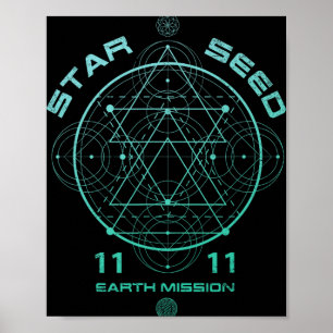 Starseed Sacred Geometry  Poster