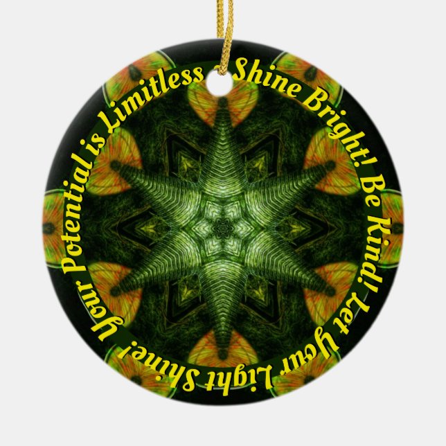 STARSEED Sticker Ceramic Tree Decoration (Front)