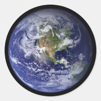 Starship Earth Classic Round Sticker