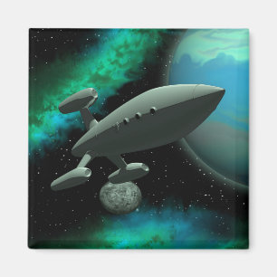 Starship Explorer (Square) Magnet