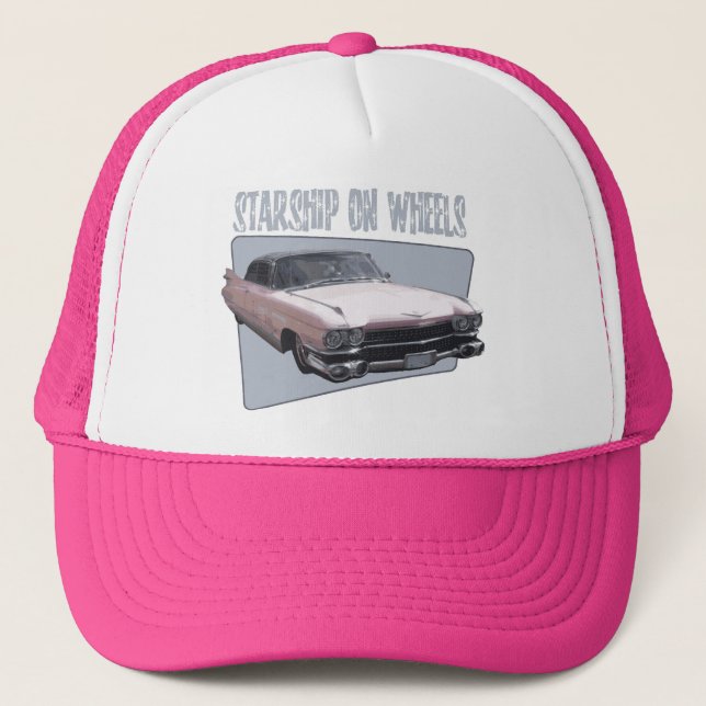 Starship on Wheels Trucker Hat (Front)