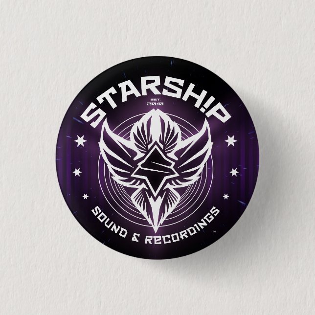 STARSHIP Sound & Recordings Button (Purple) (Front)