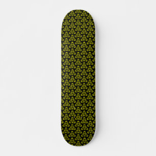 Starship Triangle v1 - Black and Yellow Skateboard