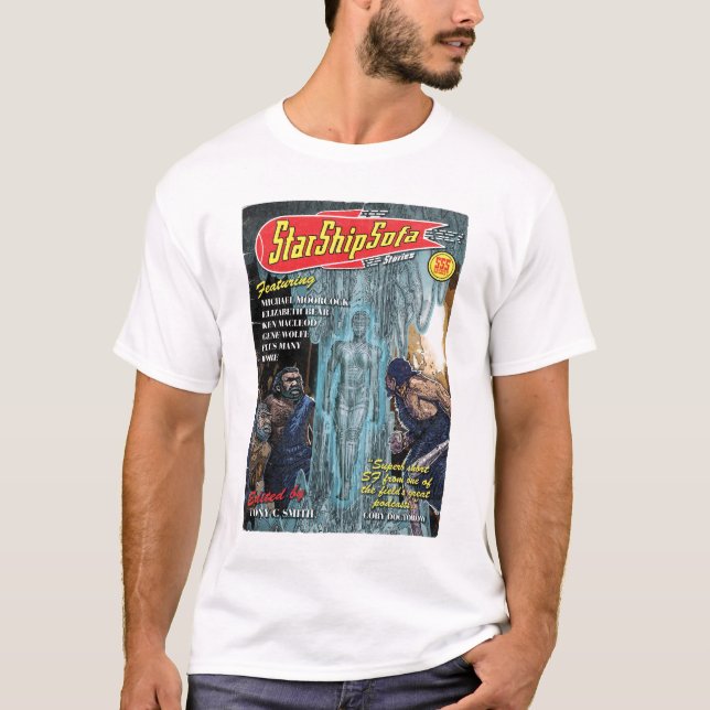 StarShipSofa Stories Cover image on White T-Shirt (Front)