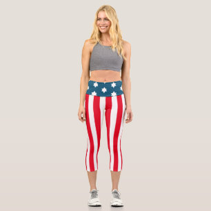 Starspangled Banner Capri Leggings