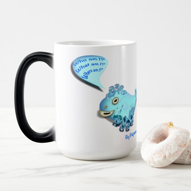 starstruck,comic,sticker,who am i,what am i, magic mug (With Donut)