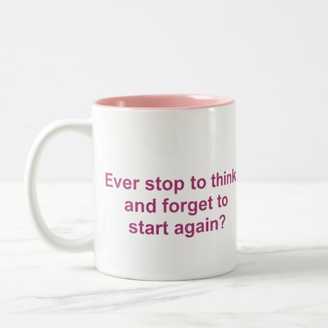 Start Again Two-Tone Coffee Mug (Left)
