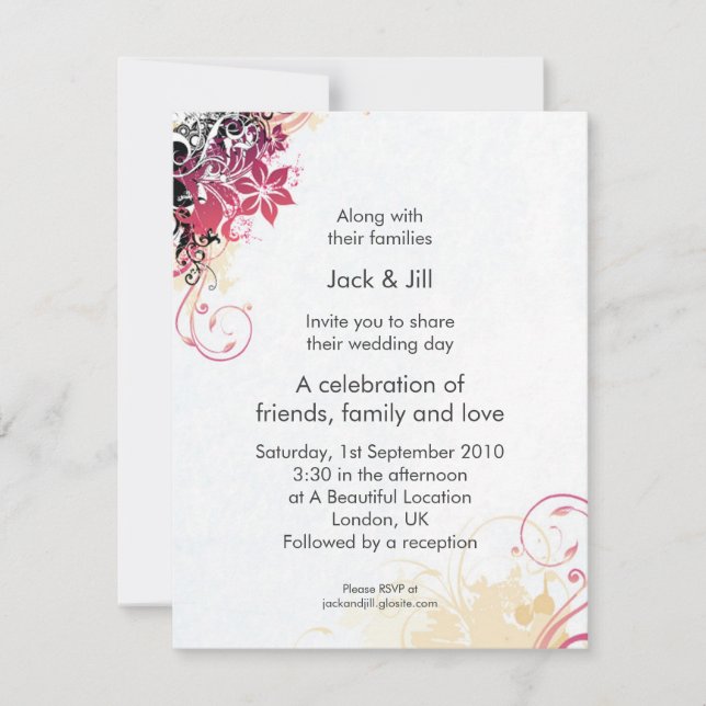 Start Burst 4.25x5.5 Invitation (Front)