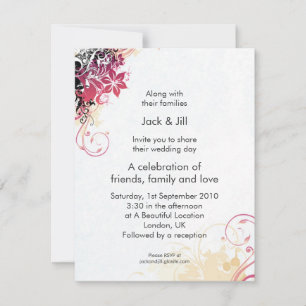 Start Burst 4.25x5.5 Invitation