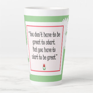 Start Do Great Things - Motivational Green Mug