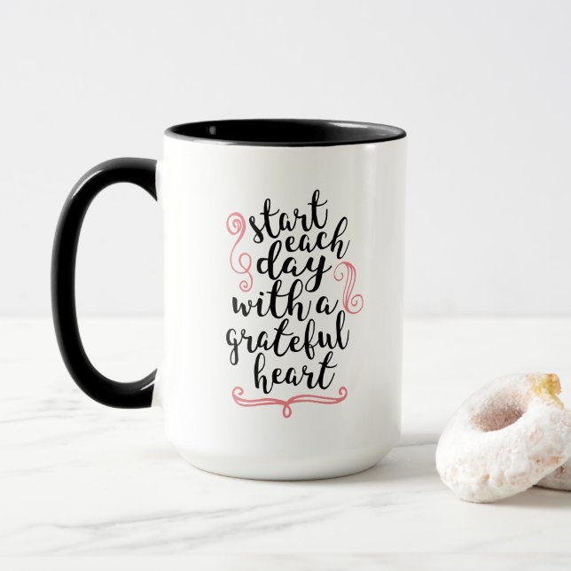 Start each day mug (With Donut)