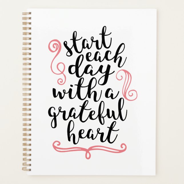Start each day planner (Front)