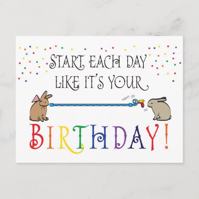 START EACH DAY POSTCARD (Front)