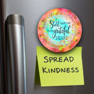 Start Each Day with a Grateful Heart Magnet