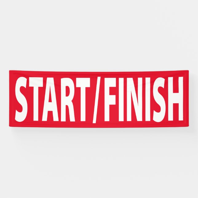 Start / Finish Line race event Banner (Horizontal)
