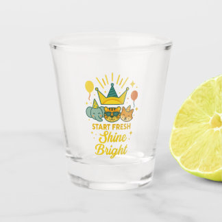 Start Fresh, Shine Bright Shot Glass