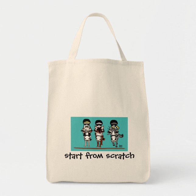start from scratch  tote bag (Front)