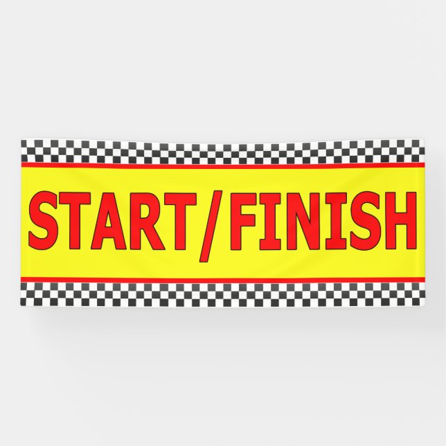 Start Line Finish Line Banner (Horizontal)