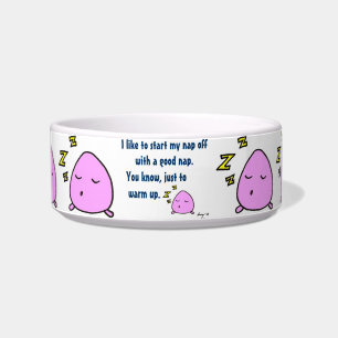 'Start My Nap With A Good Nap' Pet Bowl