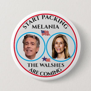Start Packing Melania 7.5 Cm Round Badge