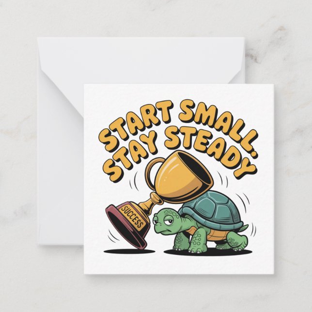 Start Small. Stay Steady Card (Front)