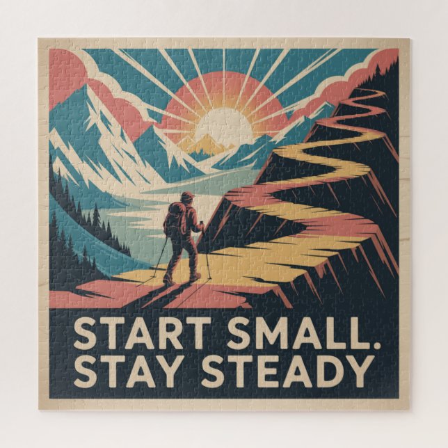 Start Small. Stay Steady Jigsaw Puzzle (Vertical)