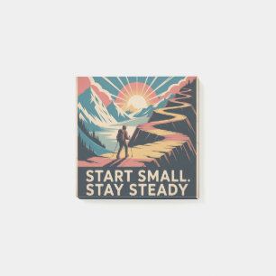 Start Small. Stay Steady Post-it Notes