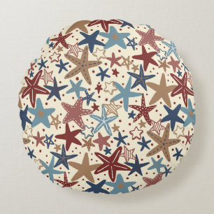 Start Spangled Round Cushion