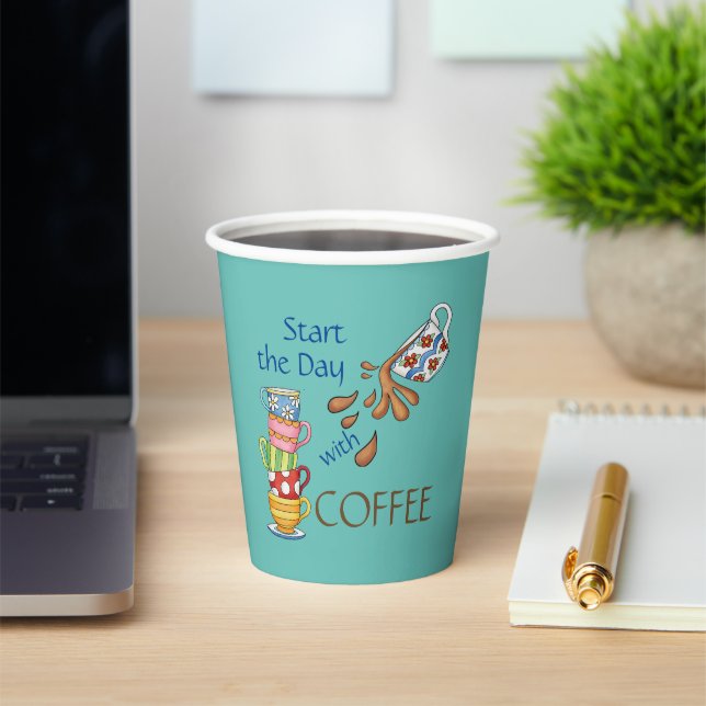 Start The Day With Coffee Paper cup (Insitu)