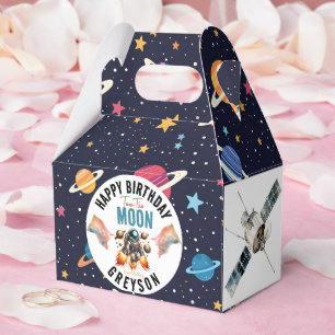  start tow the moon 2nd Birthday Space  Favour Box