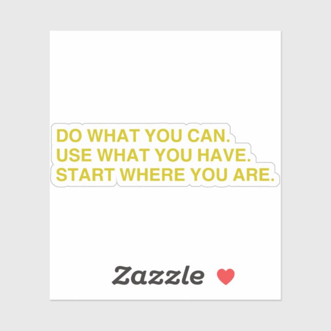 Start Where You Are (Sheet)