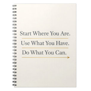Start Where You Are – Inspirational Quote Journal
